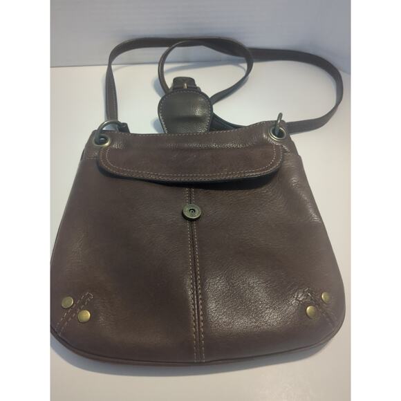 Fossil Brown Leather Crossbody Purse - Picture 2 of 11